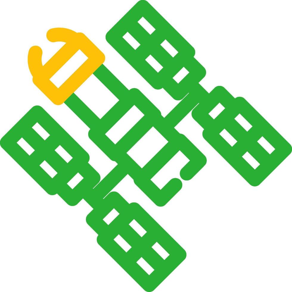 Space Station Creative Icon Design vector