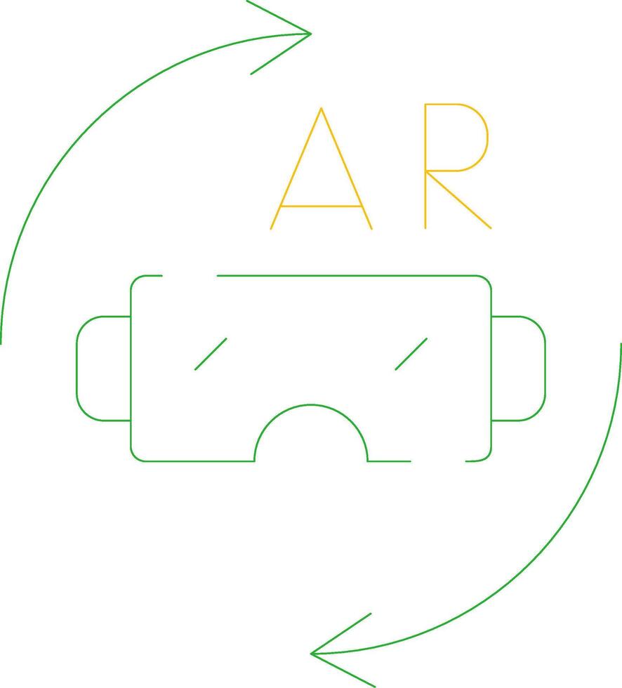 Vr Glasses Creative Icon Design vector