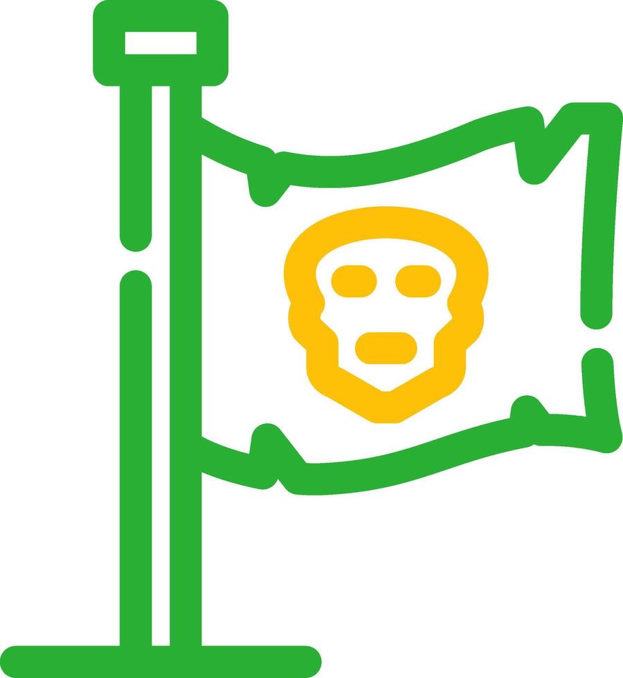 diseño de icono creativo de bandera de piratas vector