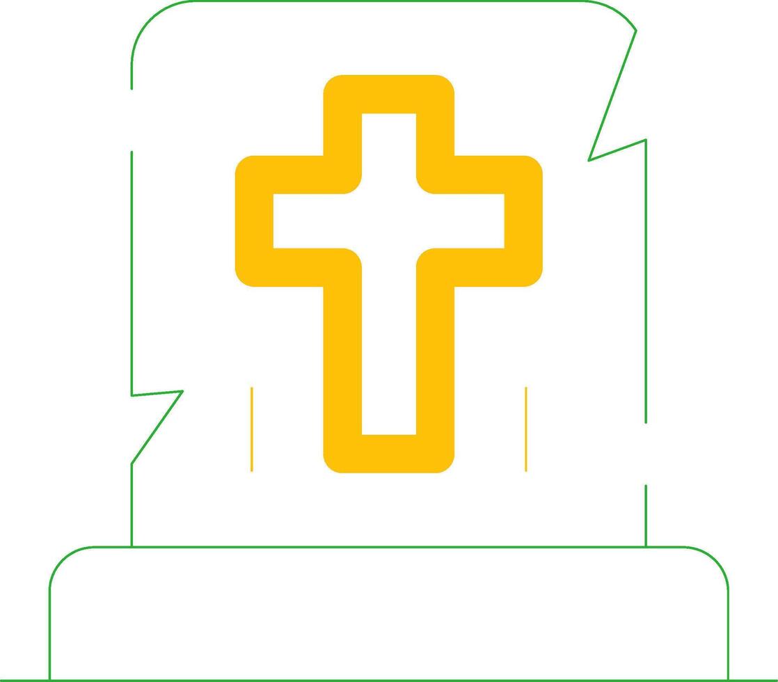 Gravestone Creative Icon Design vector