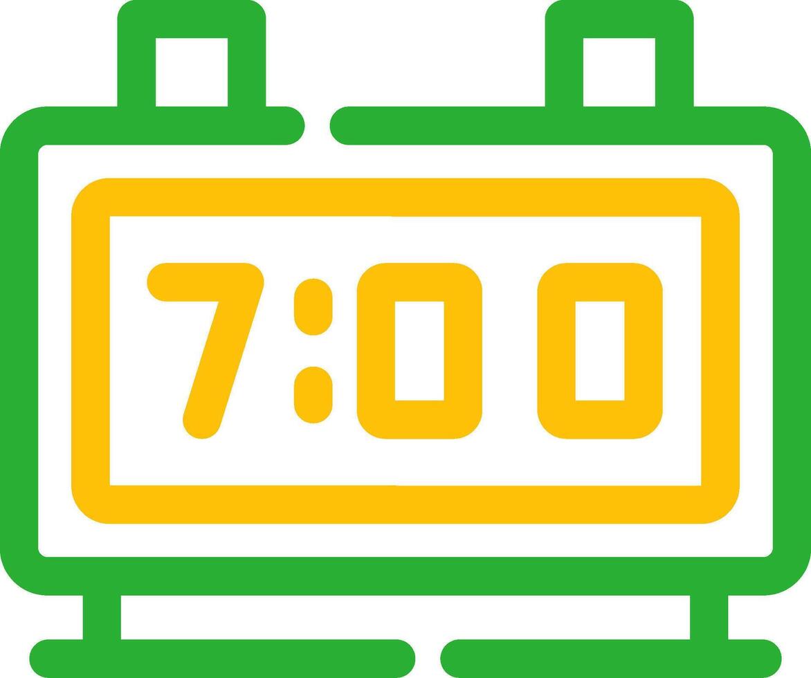 diseño de icono creativo de reloj digital vector