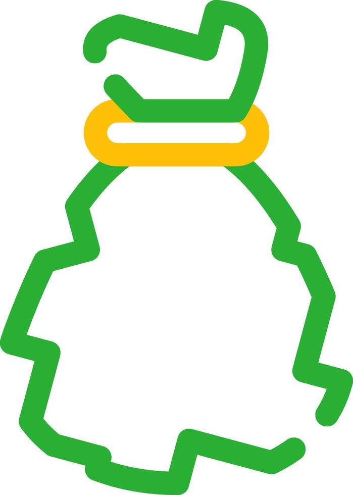 Waste Bag Creative Icon Design vector
