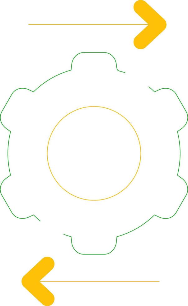 Machine to Machine Creative Icon Design vector