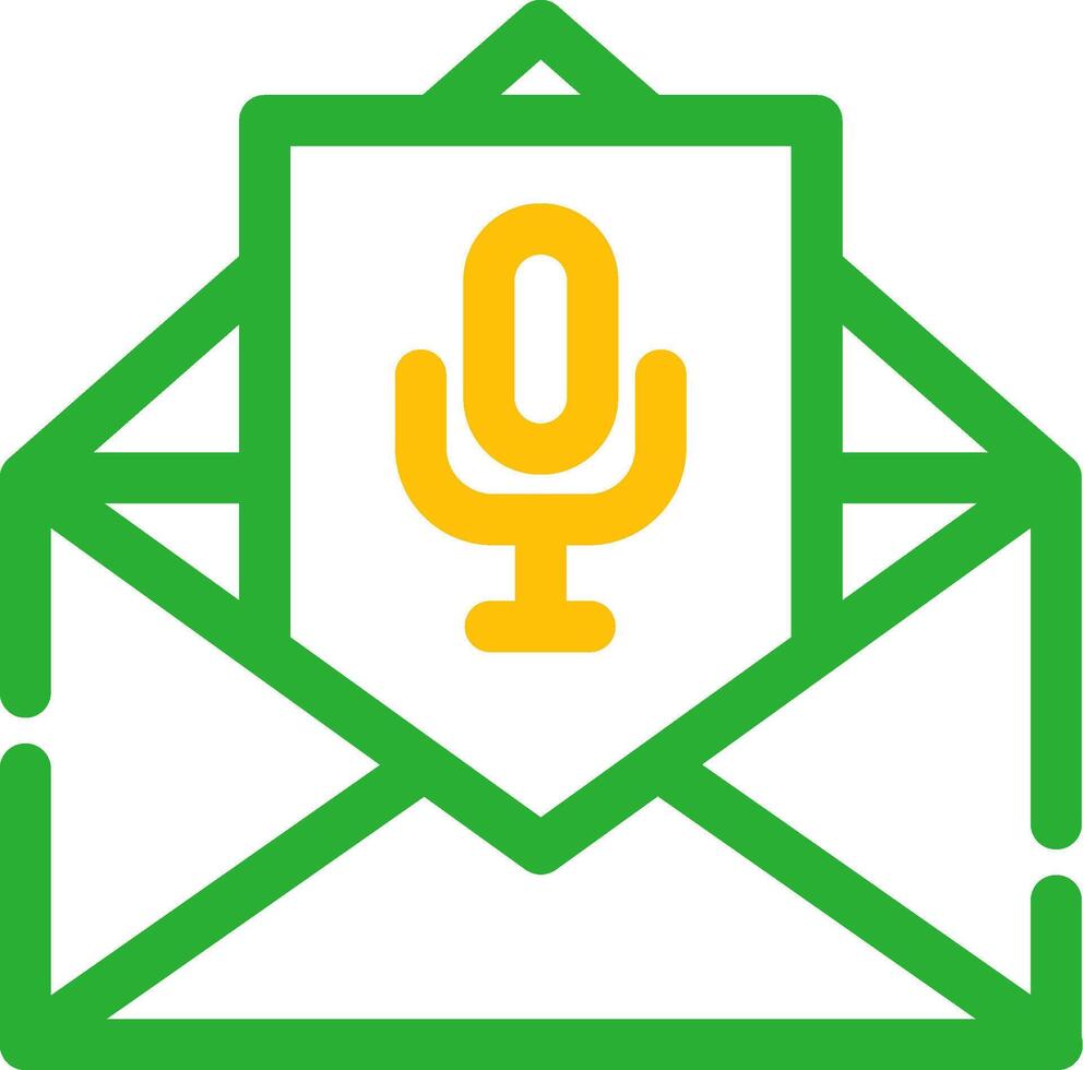 Voice Email Creative Icon Design vector