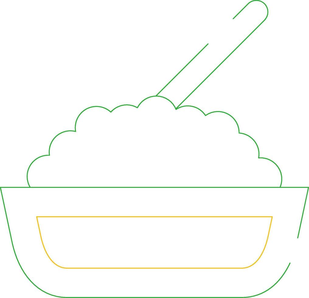 Rice Creative Icon Design vector