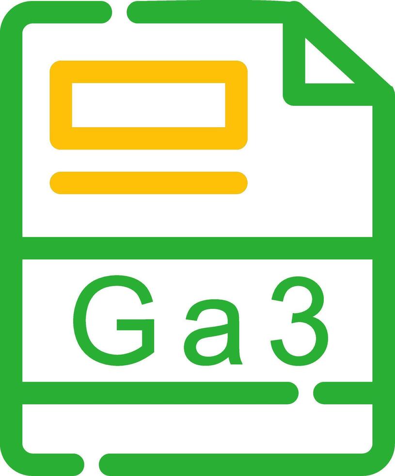 GA3 Creative Icon Design vector