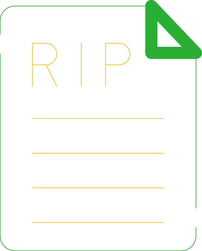 Death Certificate Creative Icon Design vector
