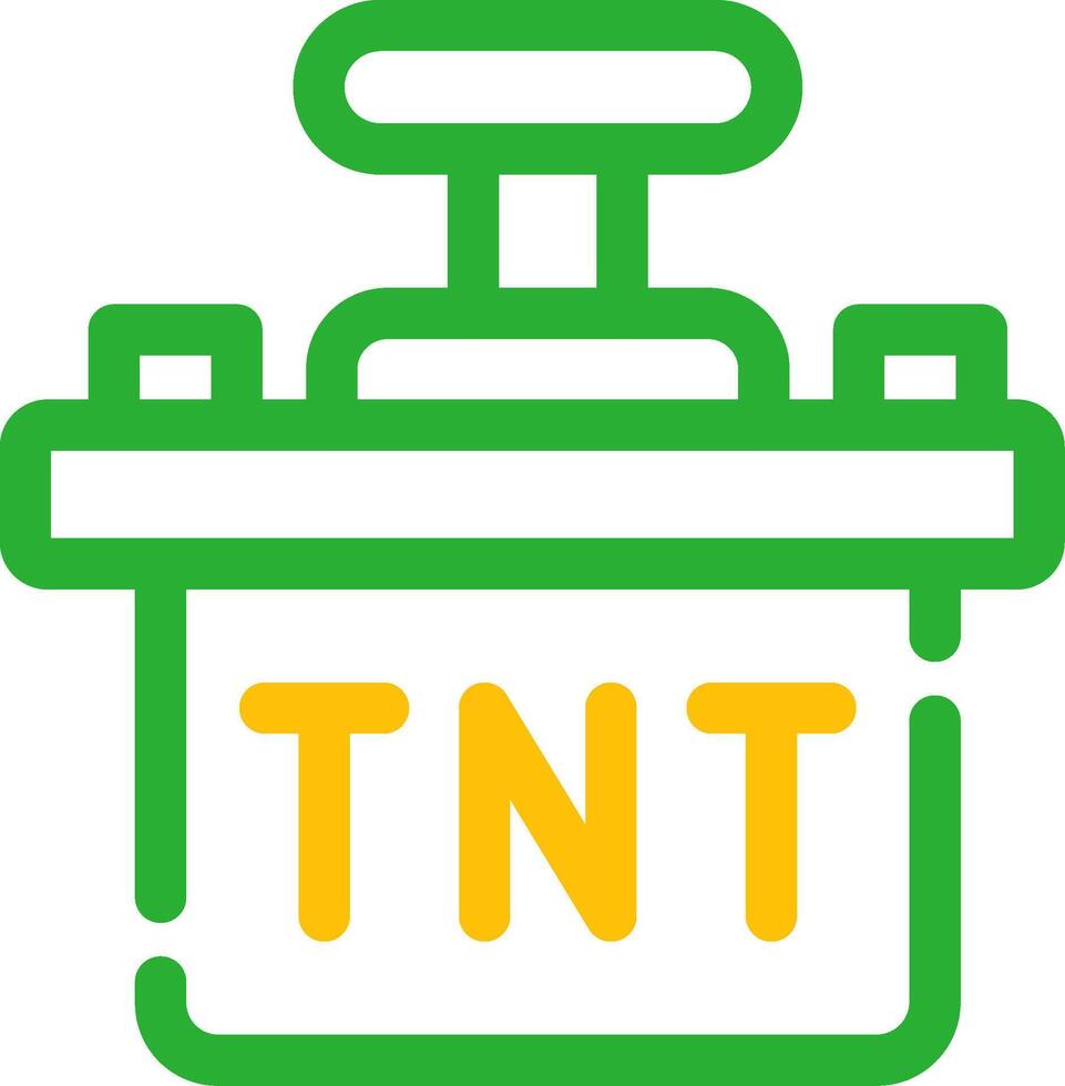 diseño de icono creativo tnt vector