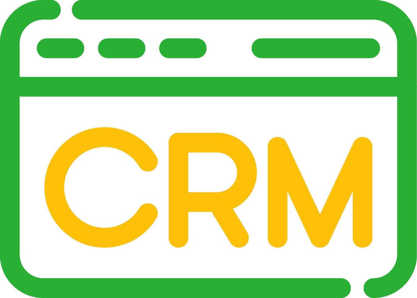 CRM Creative Icon Design vector