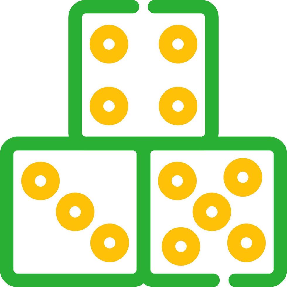 Domino Piece Creative Icon Design vector
