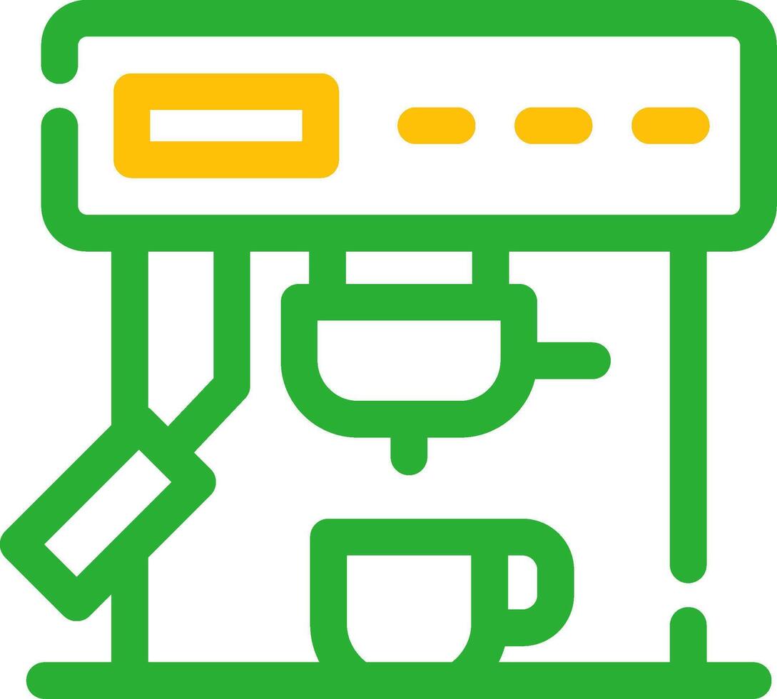 Coffee Machine Creative Icon Design vector
