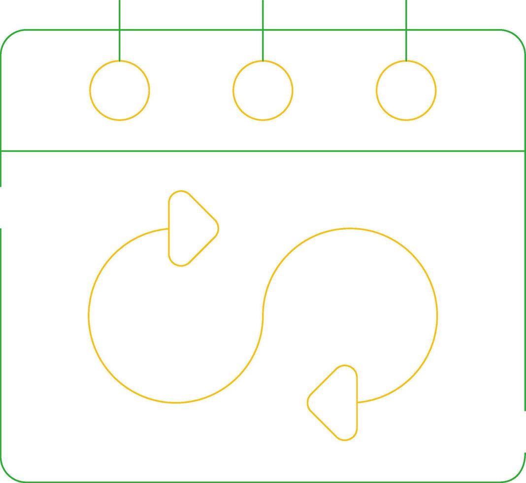 Flexible Schedule Creative Icon Design vector