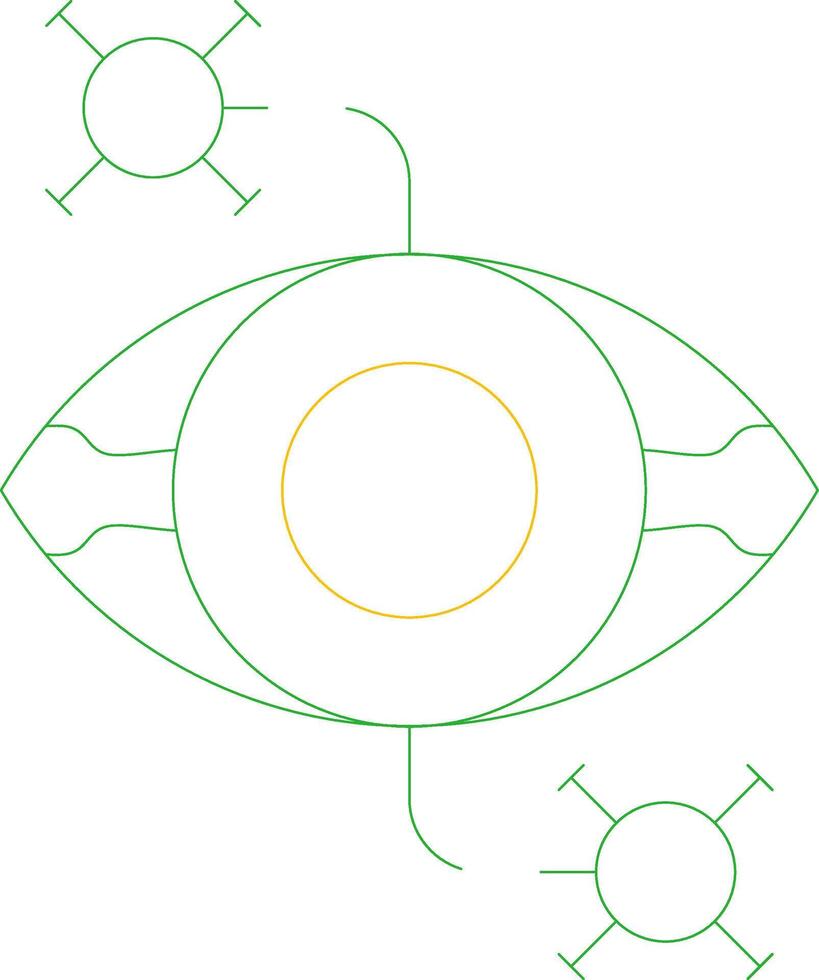 Eye Disease Creative Icon Design vector
