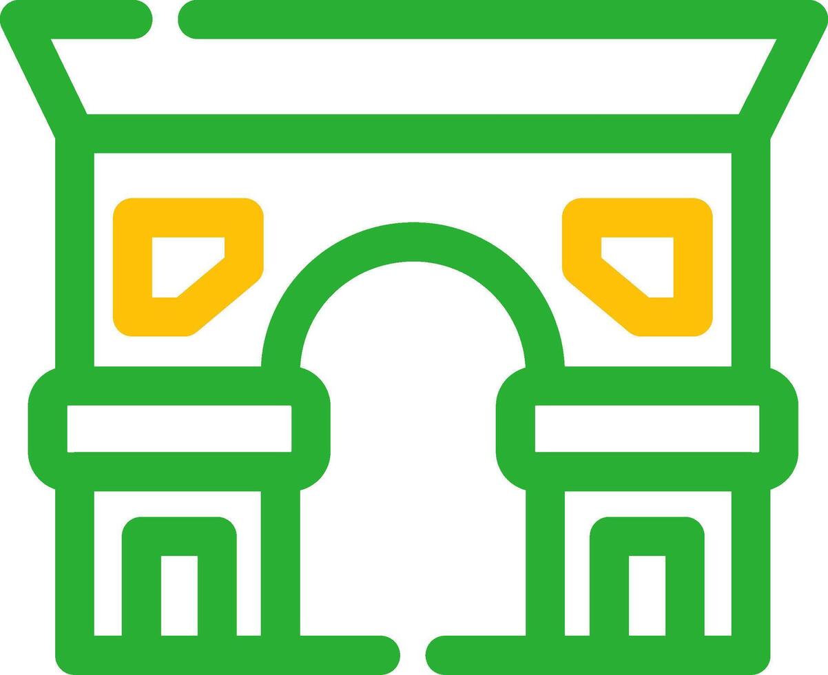 diseño de icono creativo de arc de triomphe vector