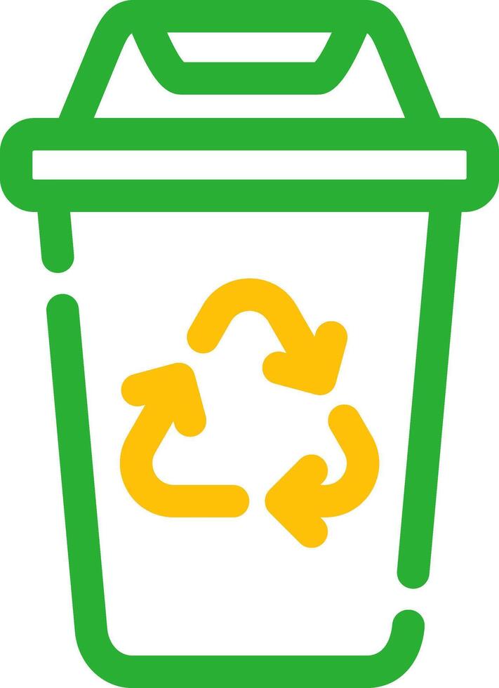 Recycling Bin Creative Icon Design vector