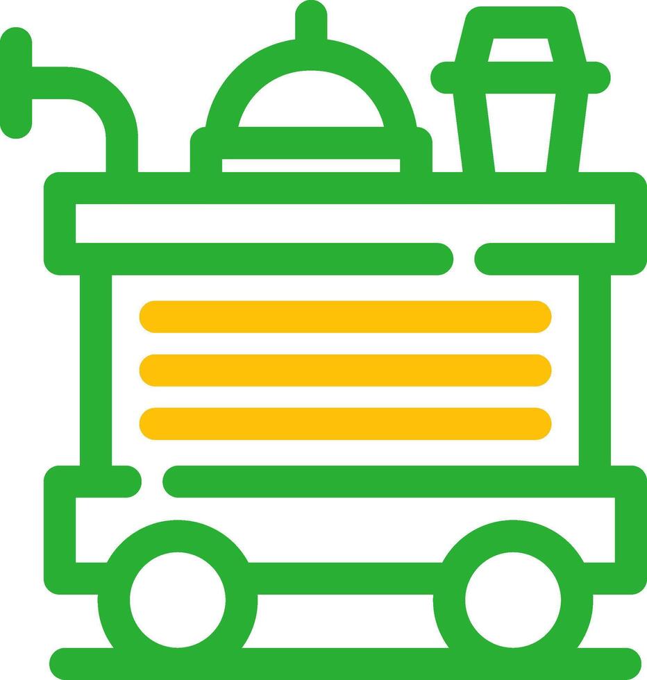 diseño de icono creativo de carrito de comida vector