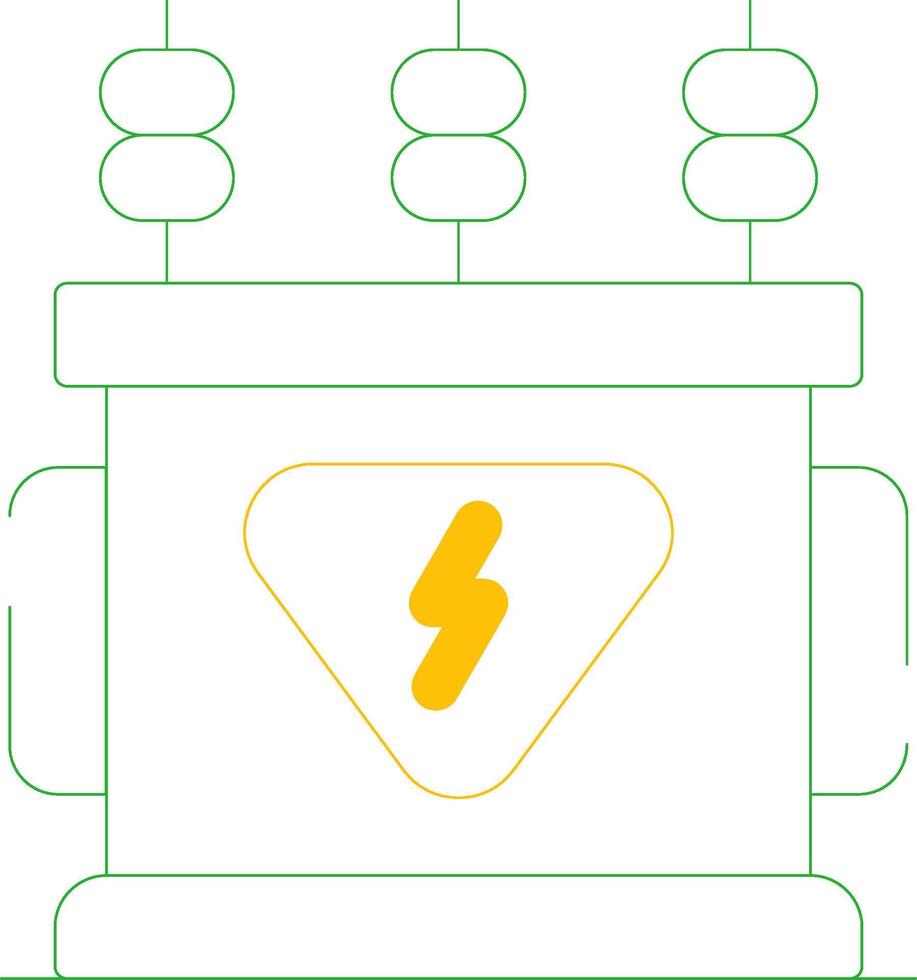 Power Transformer Creative Icon Design vector