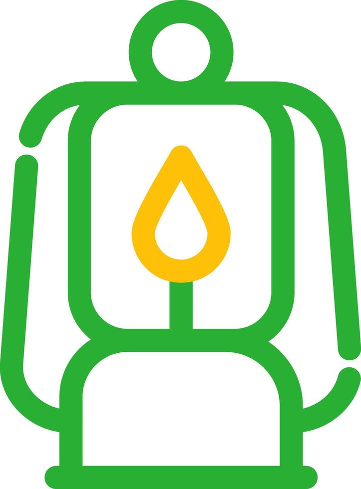 Oil Lamp Creative Icon Design vector