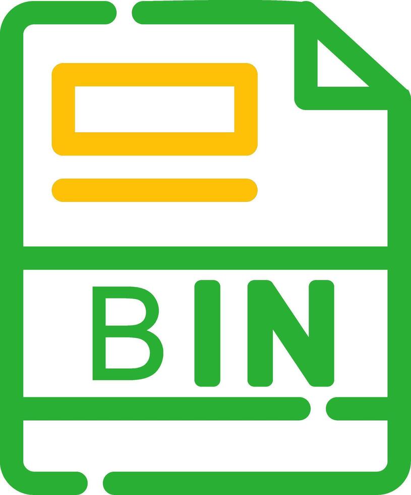 BIN Creative Icon Design vector