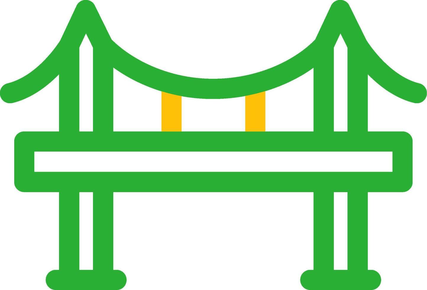 diseño de icono creativo de puente vector