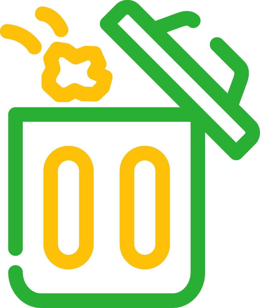 Throwing Trash Creative Icon Design vector