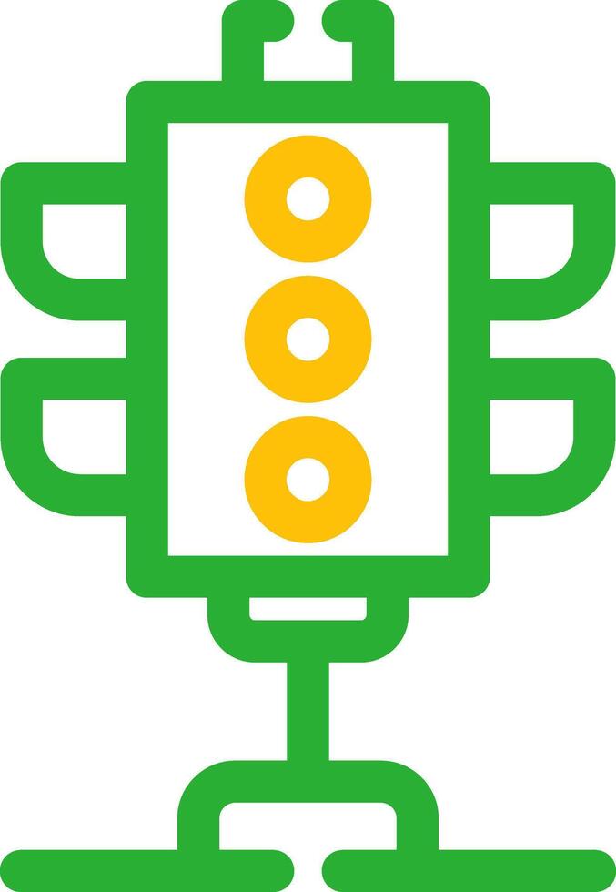 Traffic Lights Creative Icon Design vector