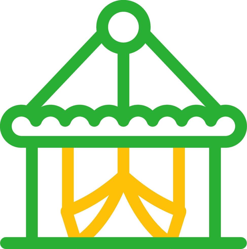 Circus Tent Creative Icon Design vector