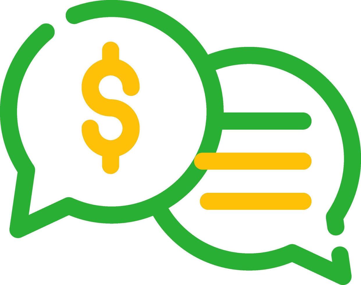 Business Dialog Creative Icon Design vector