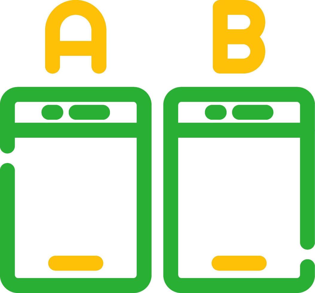 Ab Testing Creative Icon Design vector