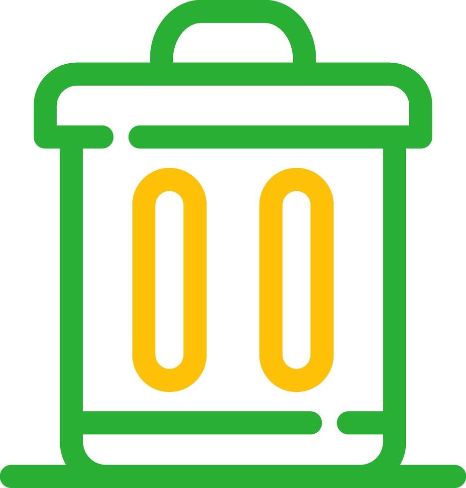 Trash Bin Creative Icon Design vector