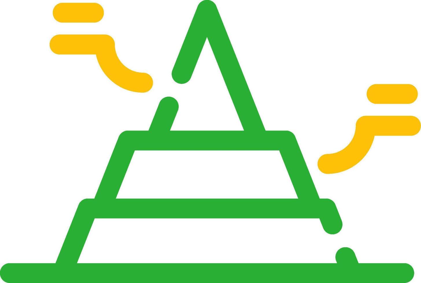 básico pirámide creativo icono diseño vector