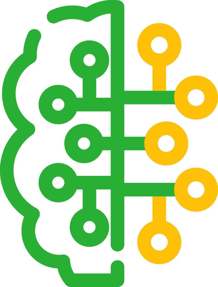 Artificial Intelligence Creative Icon Design vector