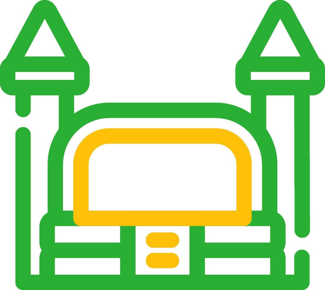 Bouncy Castle Creative Icon Design vector