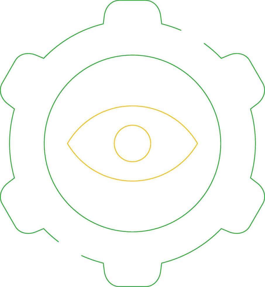 Eye Setting Creative Icon Design vector