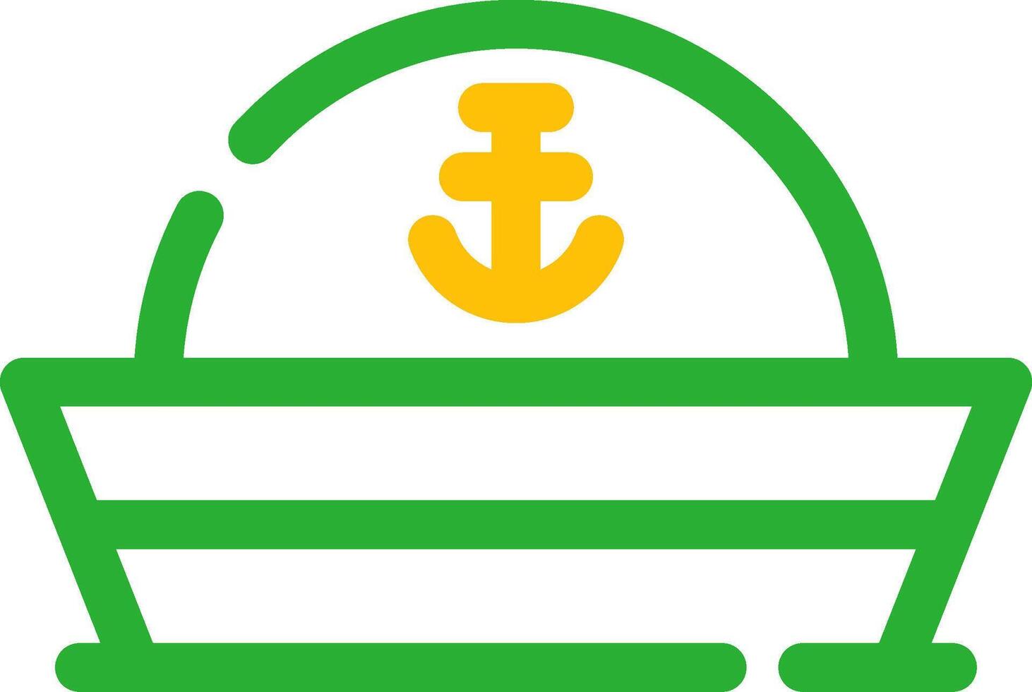 diseño de icono creativo de sombrero de marinero vector