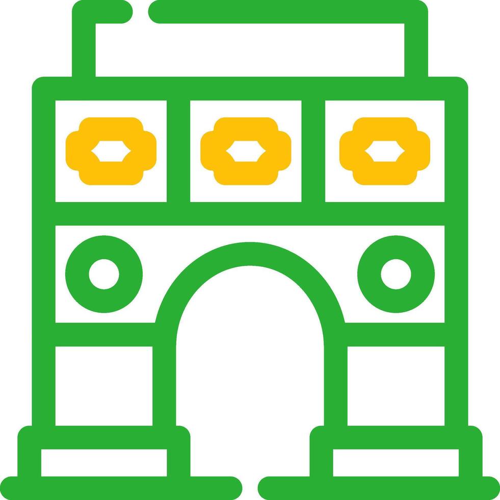 Triumphal Arc Creative Icon Design vector