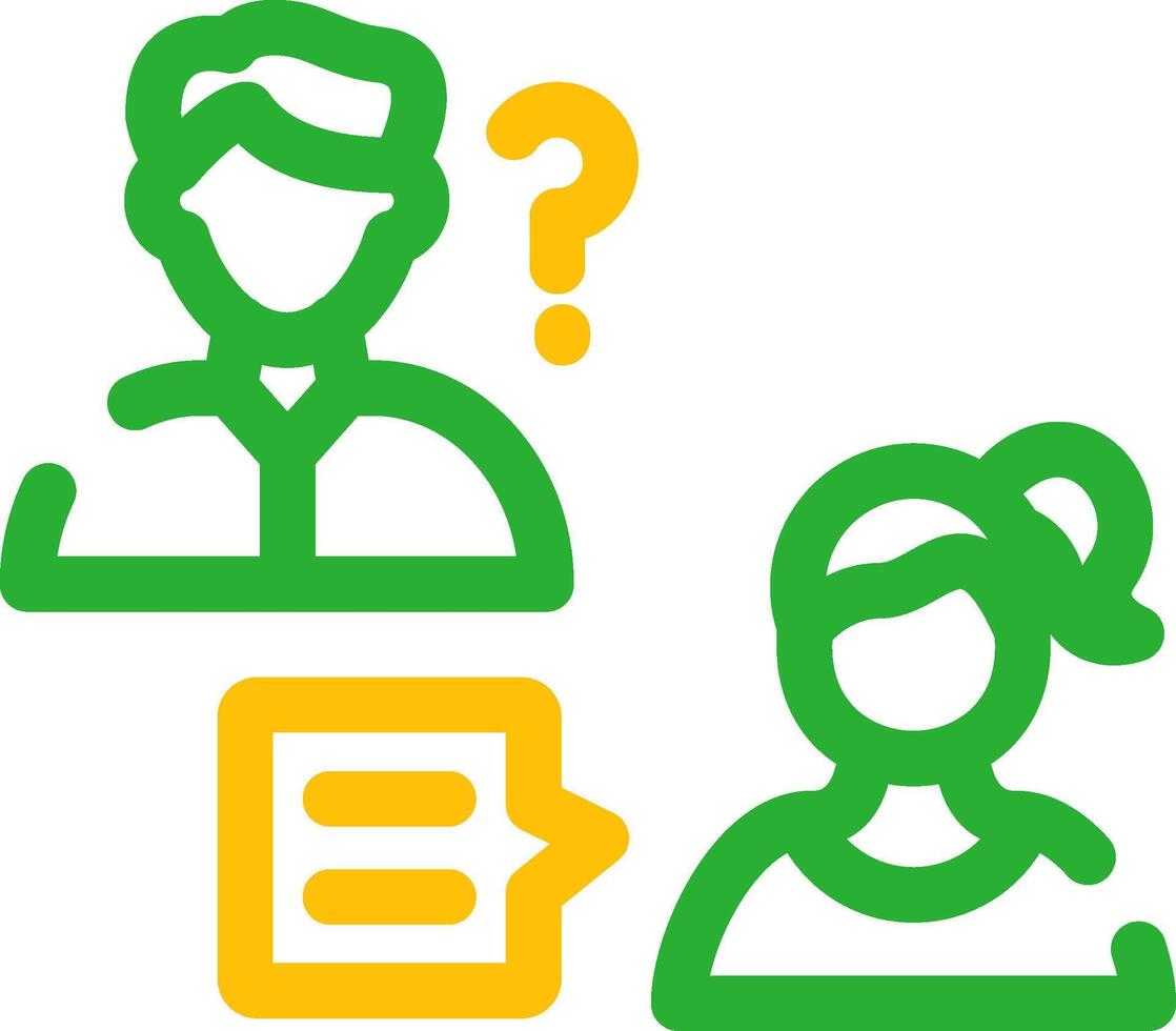 Job Interview Creative Icon Design vector