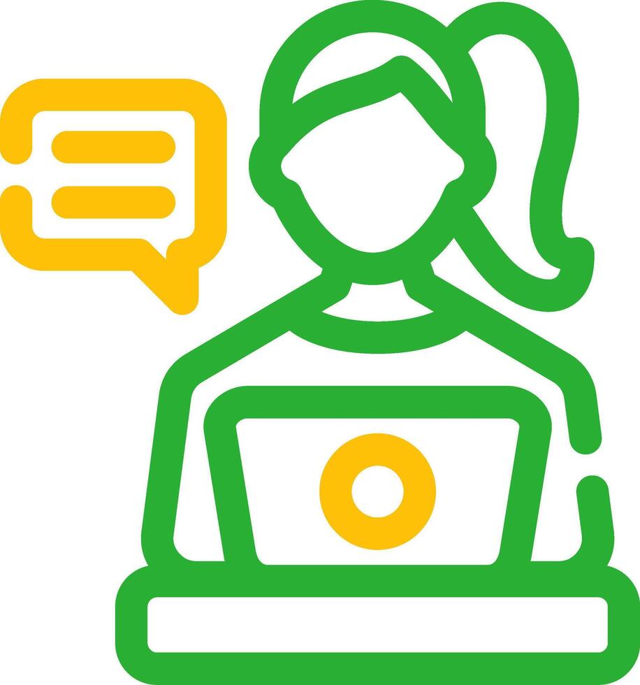 Blogger Creative Icon Design vector
