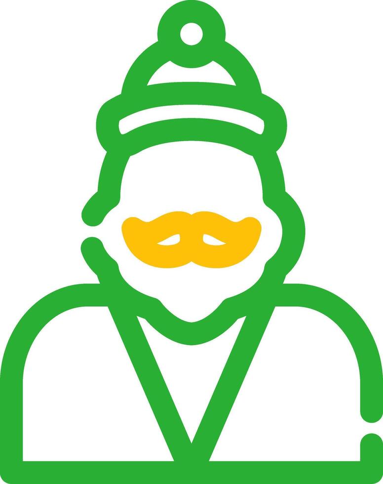 diseño de icono creativo de santa claus vector