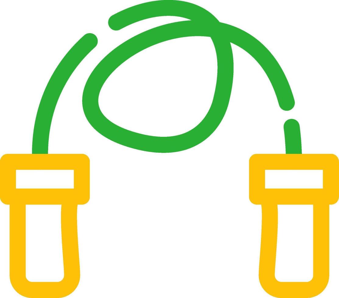 Skipping Rope Creative Icon Design vector