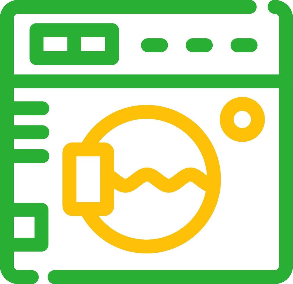 Washing Machine Creative Icon Design vector