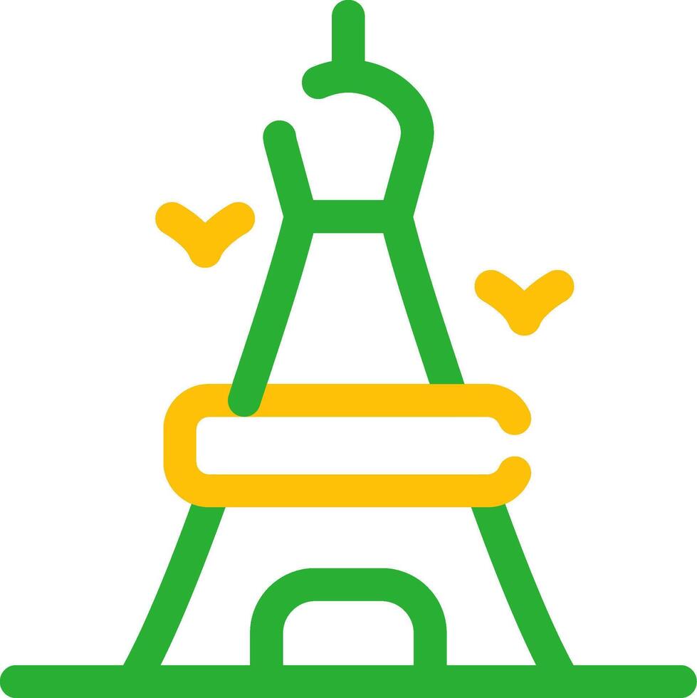 Eiffel Tower Creative Icon Design vector