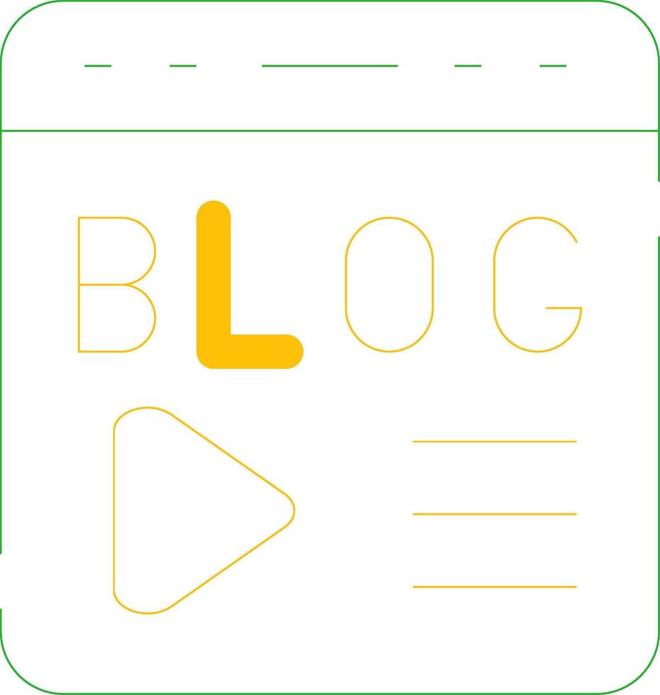 Blogging Creative Icon Design vector