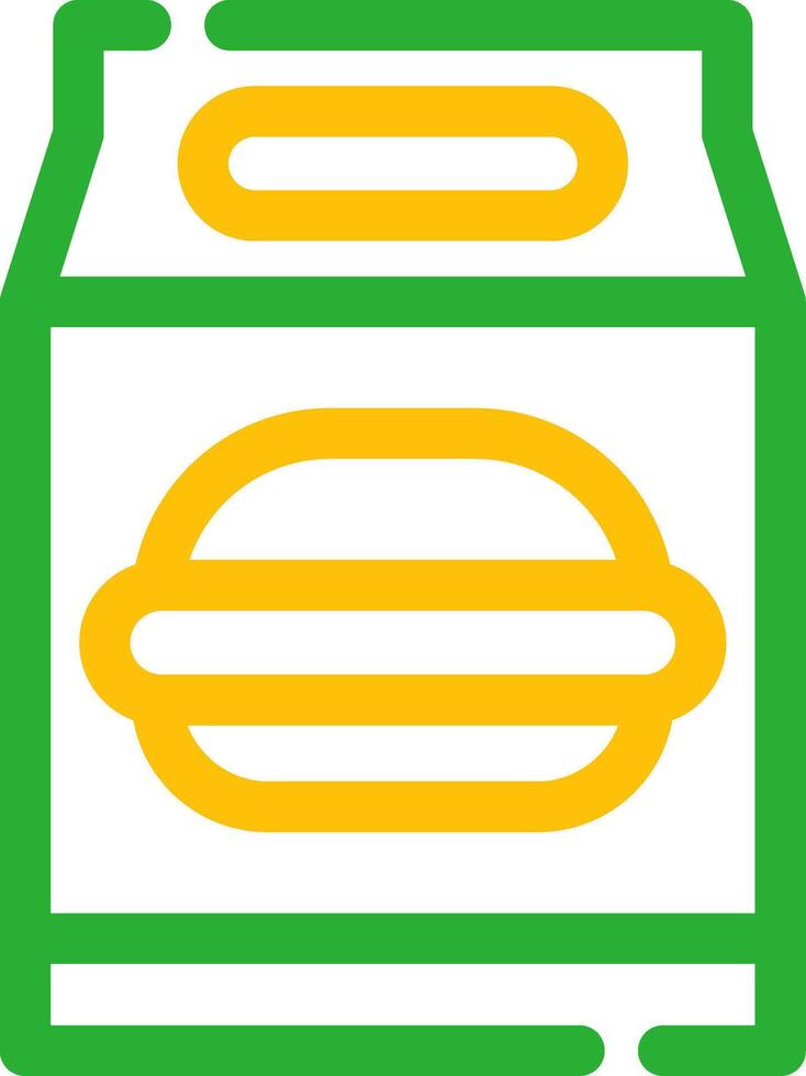 Lunch Bag Creative Icon Design vector