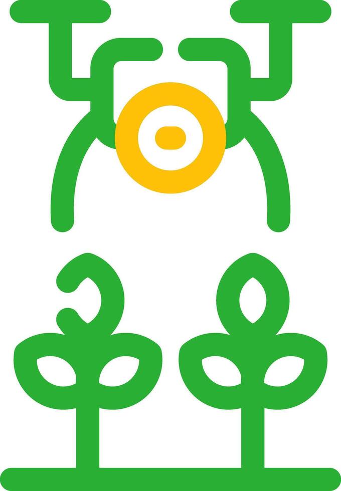 Agricultural Drones Creative Icon Design vector