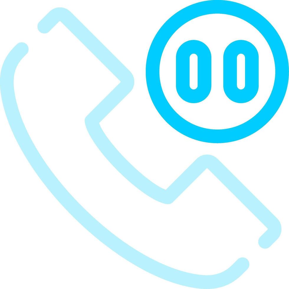Phone Pause Creative Icon Design vector