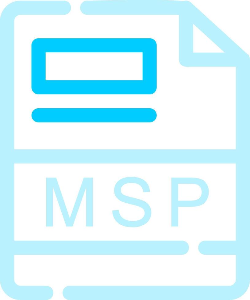 MSP Creative Icon Design vector
