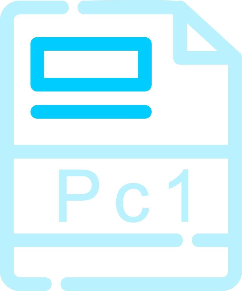 pc1 creativo icono diseño vector