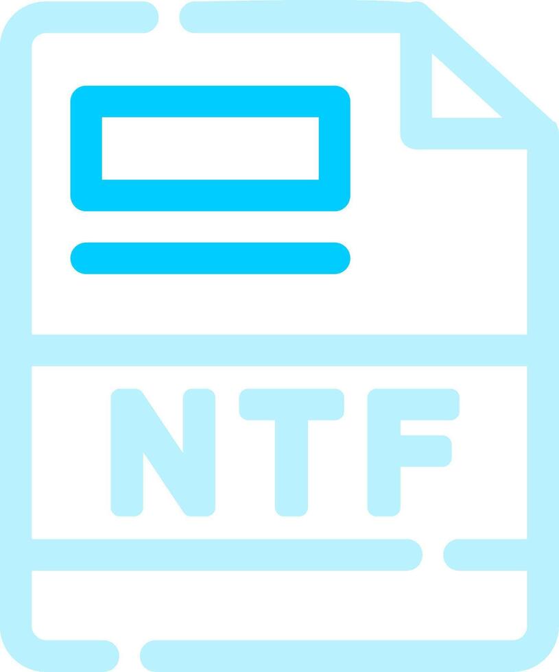 NTF Creative Icon Design vector