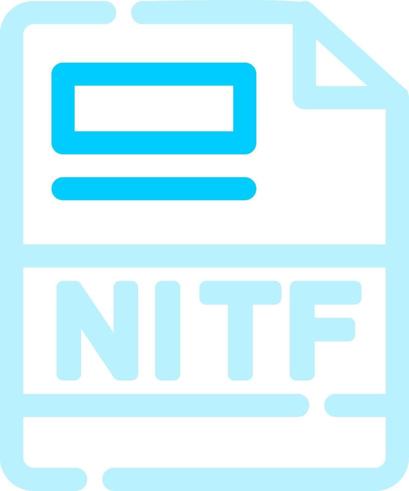 nitf creativo icono diseño vector